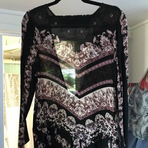 Free people tunic. Ruffled bottoms.